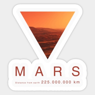 Mars Sticker